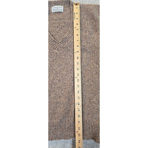 Anderson Little Vintage Wool Blend Sweater Vest Pullover Tan USA Made Women's M - Picture 2 of 7